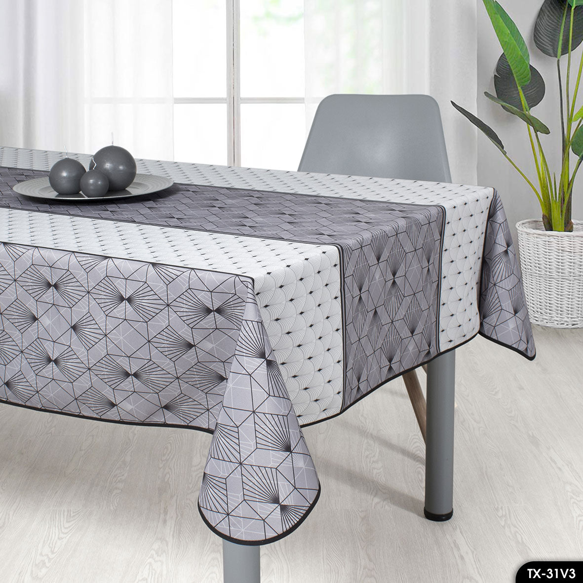 Gris / Blanc graphique Noir